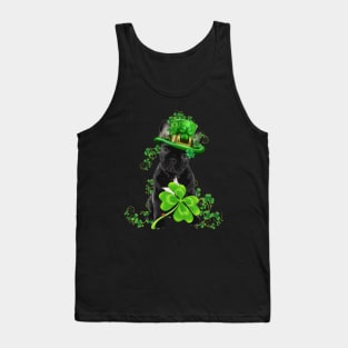 Lucky French Bulldog Shamrock St Patrick's Day Tank Top